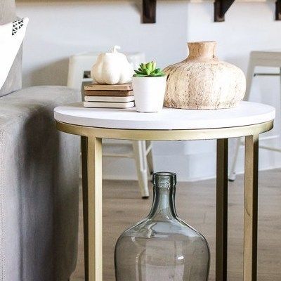 Accent Table Makeover with MudPaint - Designed Simple
