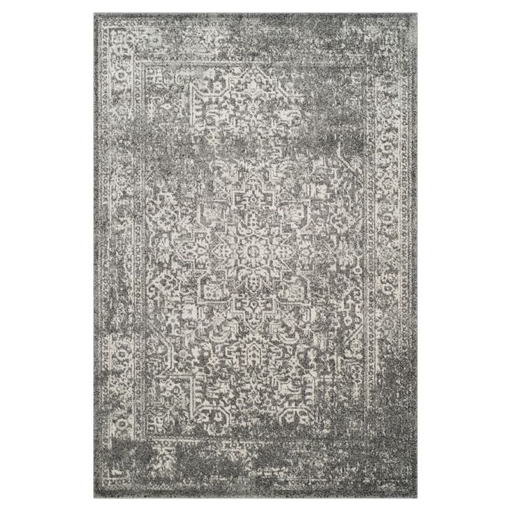 gray boho rug