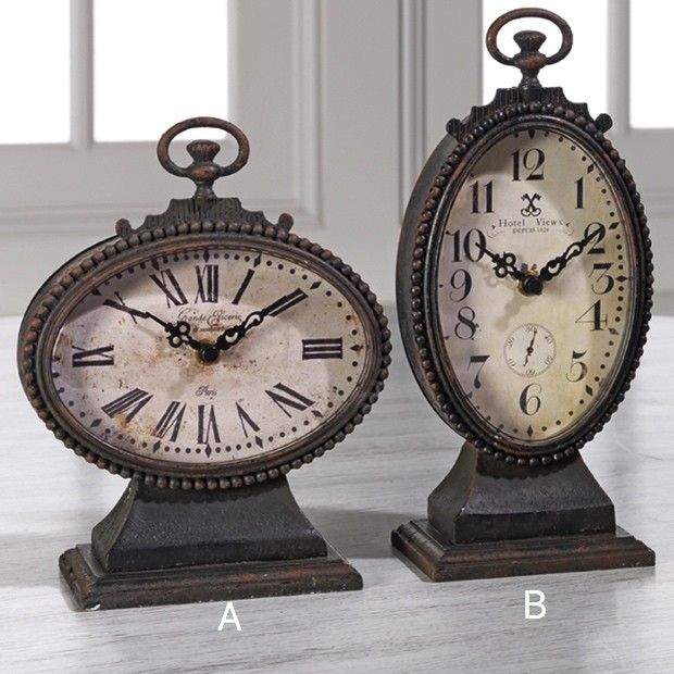 Decorative Metal Table Clock