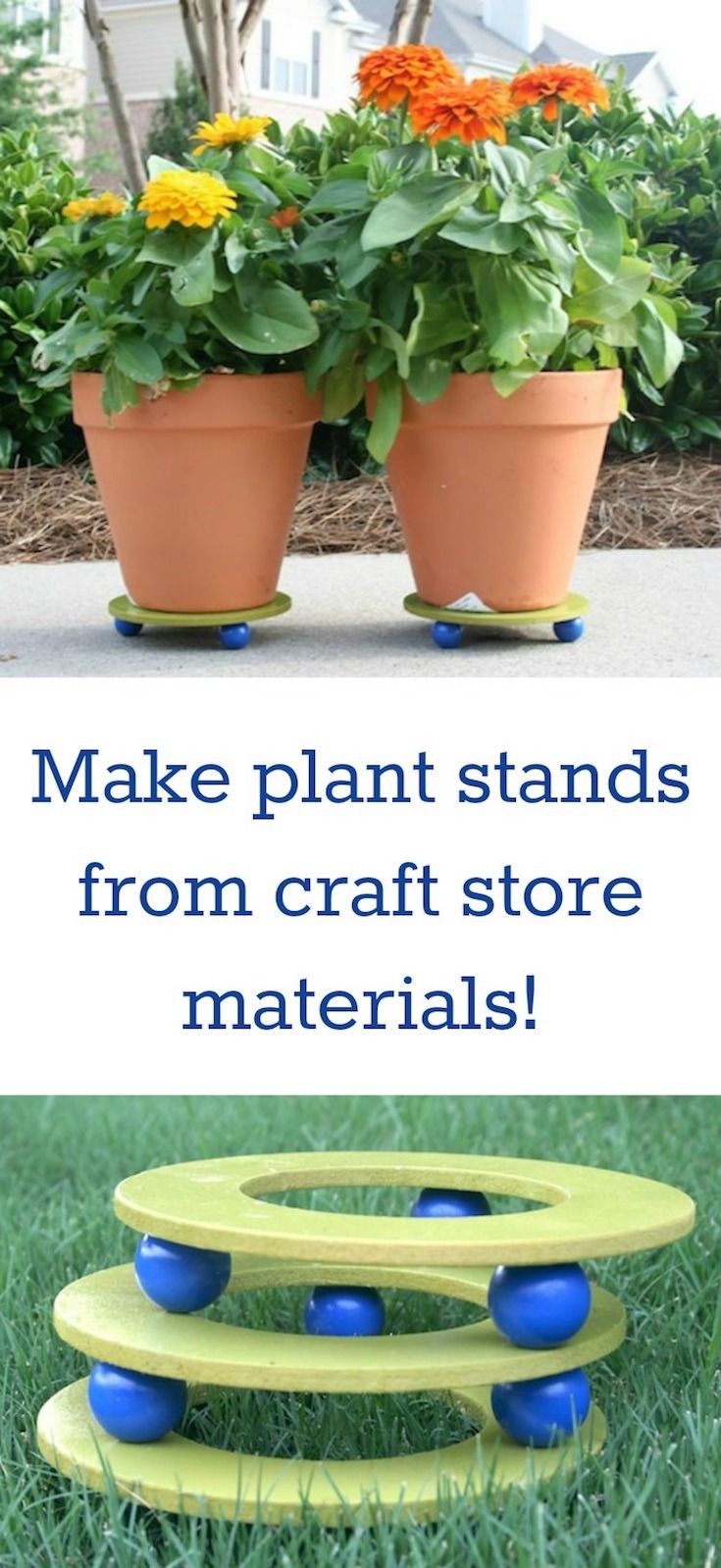 DIY Plant Stand with Craft Store Supplies