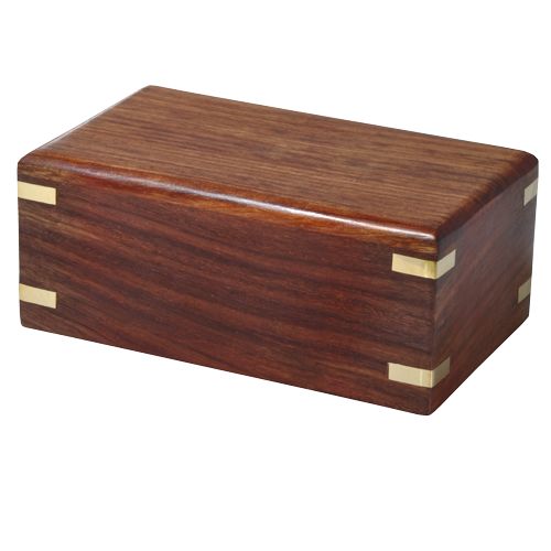 Perfect Simple Wood Box Cat 10 cu in Cremation Urn