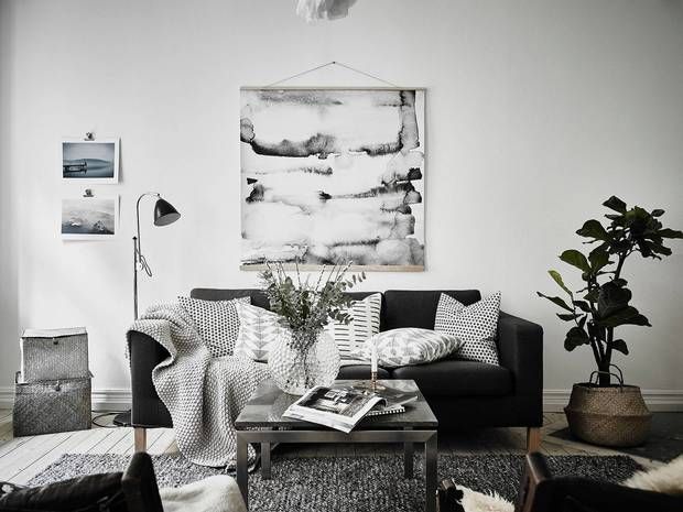 27 Black and White Living Room Decor Ideas