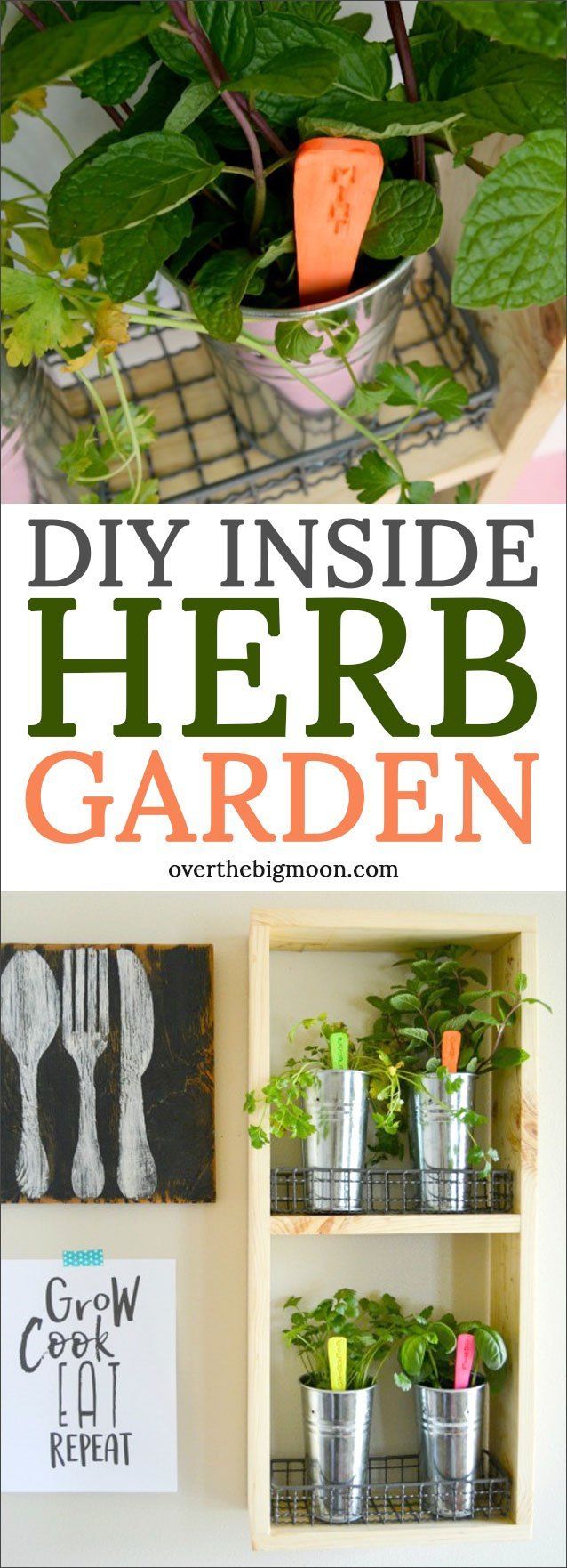 Easy DIY Wooden Herb Garden