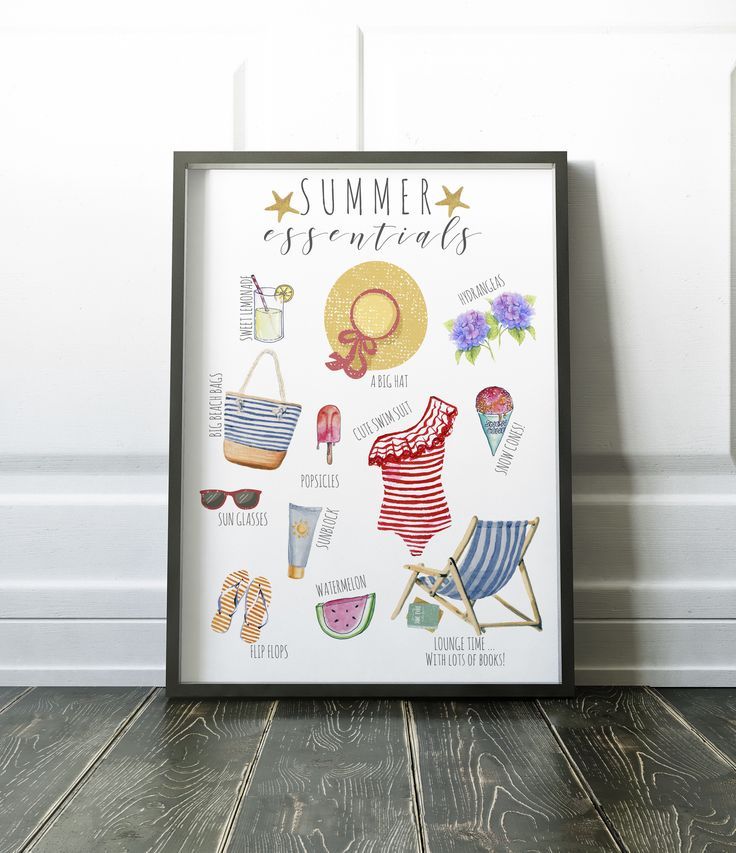 Celebrate Summer - Free Summer Essentials Printable