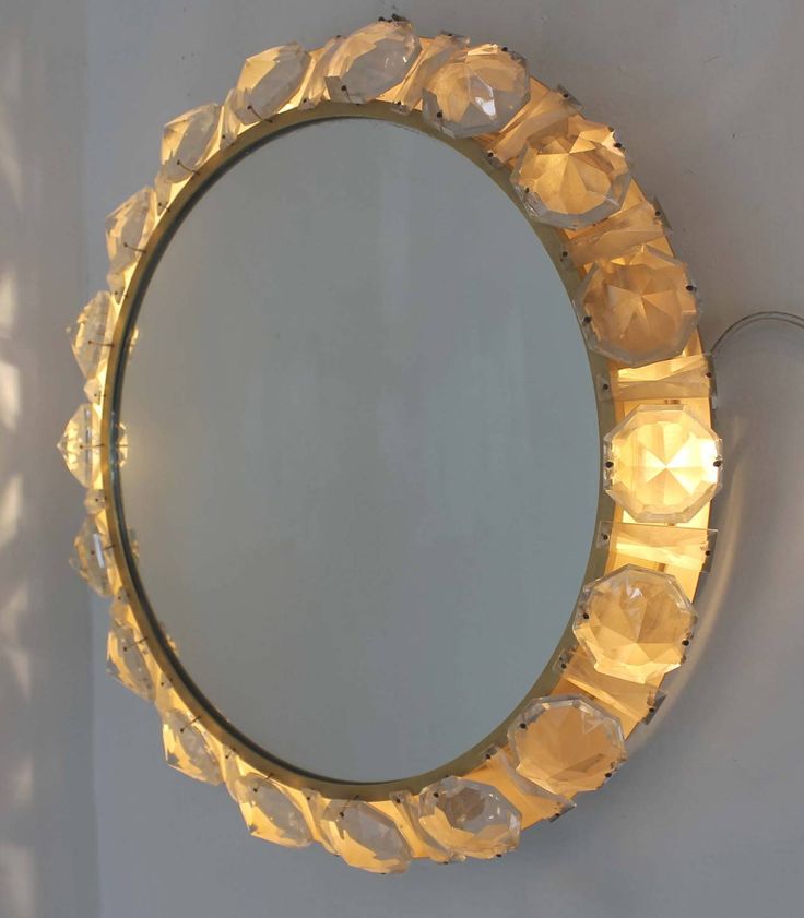 Bakalowits and Sohne German Backlit Mirror, 1970s