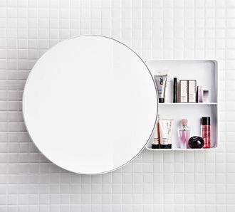 Bath mirror and shelf