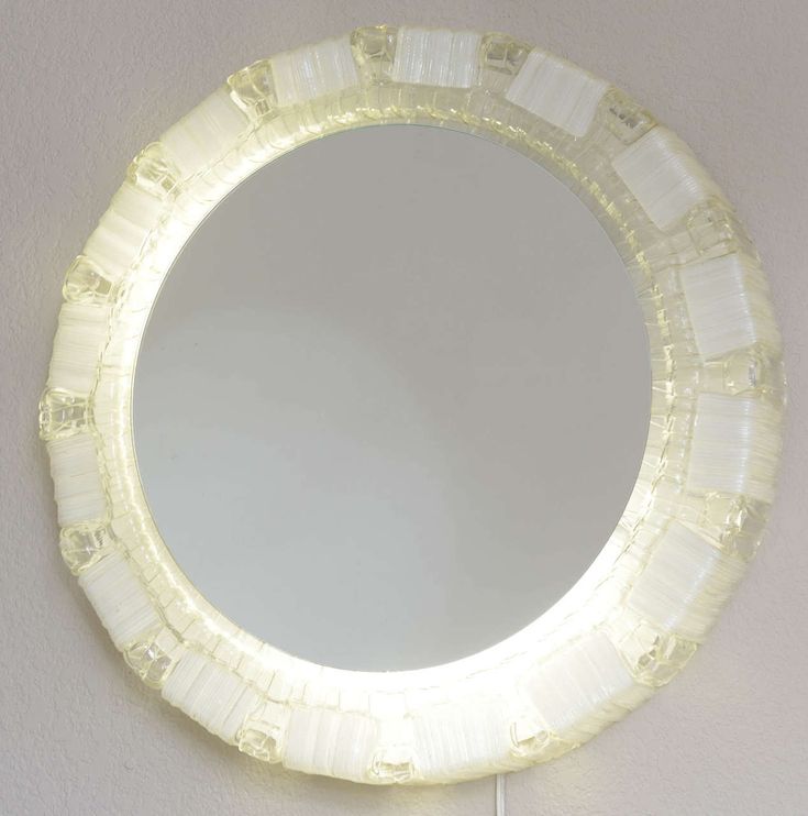 Clear and White Resin Backlit Mirrors