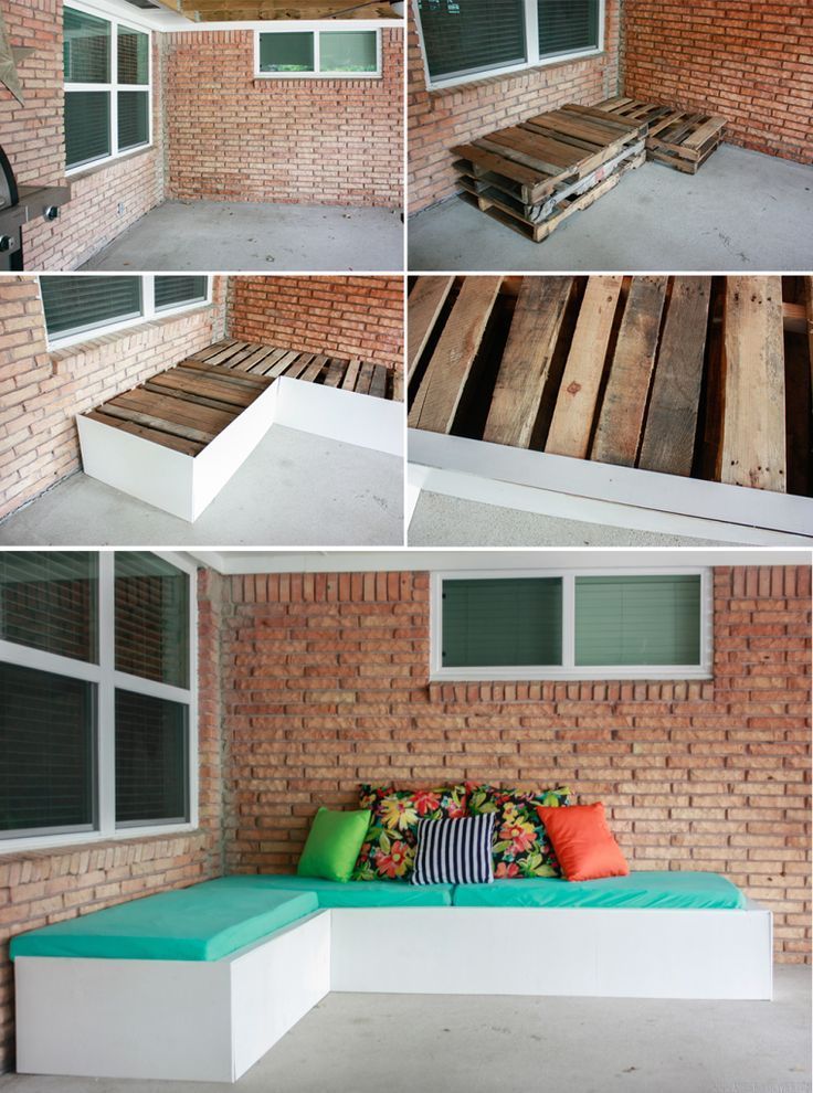 Backyard Update: DIY Outdoor Couch (An inexpensive pallet project!)
