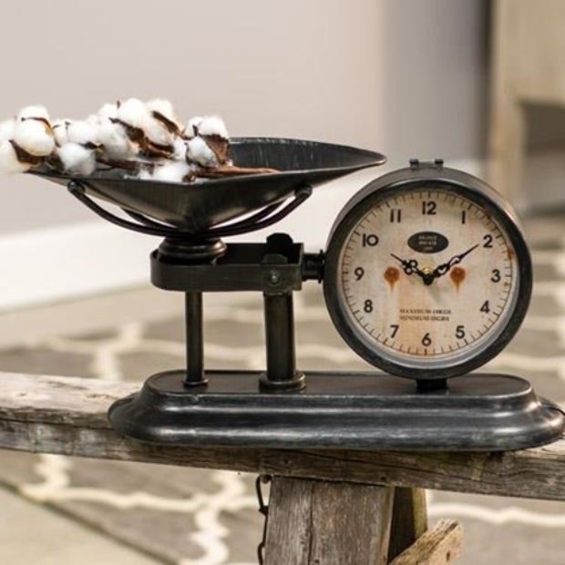 Decorative Scale With Clock