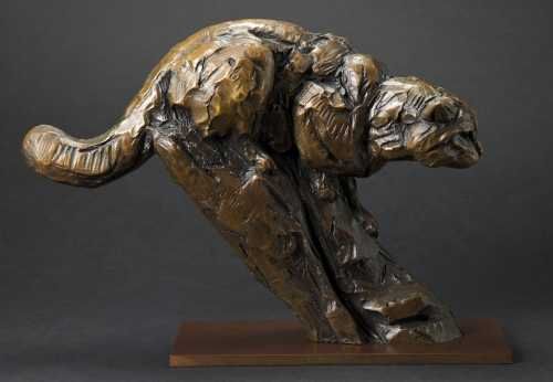 'Scottish Wildcat (Bronze statuette)' by David Mayer