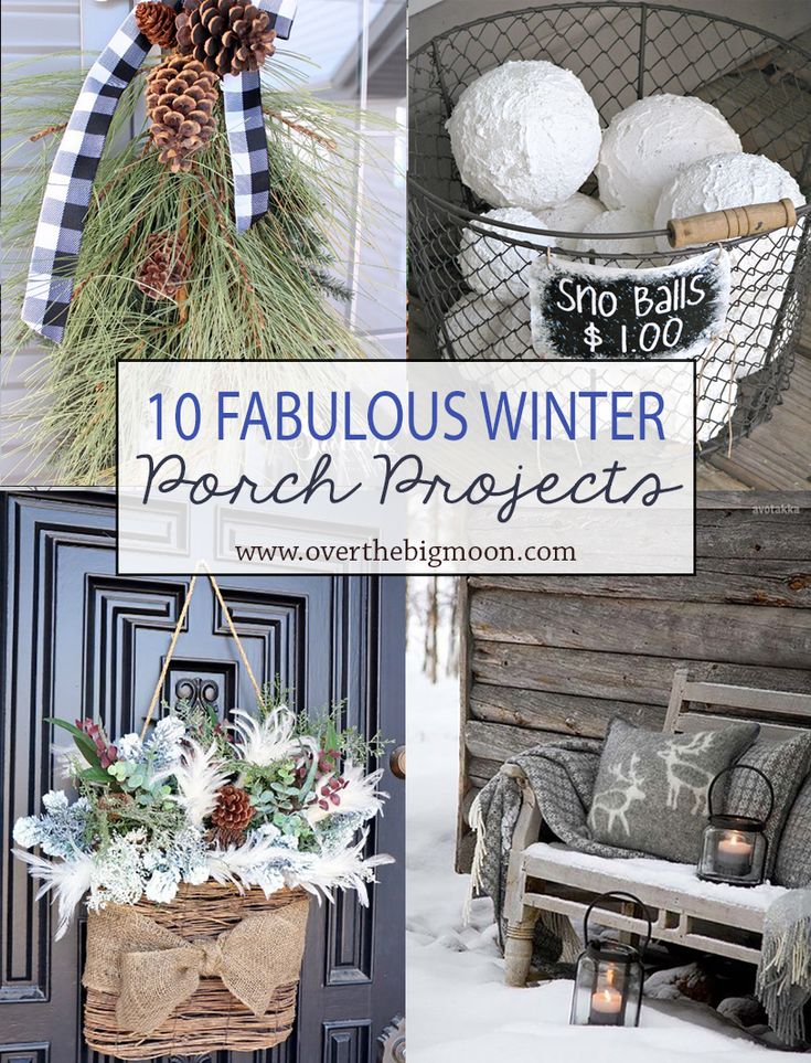 10 Wonderful Winter Front Porch Projects