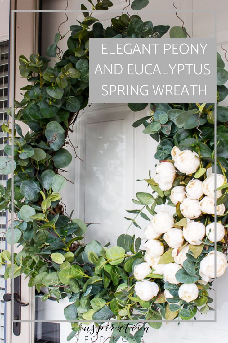 How to Make an Elegant Peony Eucalyptus Spring Wreath
