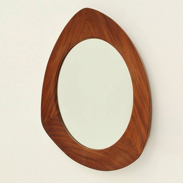 Teak Frame Mirror by Campo e Graffi for Home, 1950s | From a unique collection o...