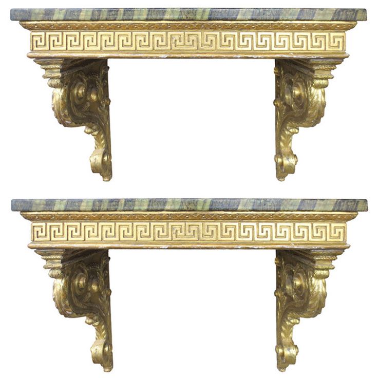 Pair Of 18th Century Continental Giltwood Consoles