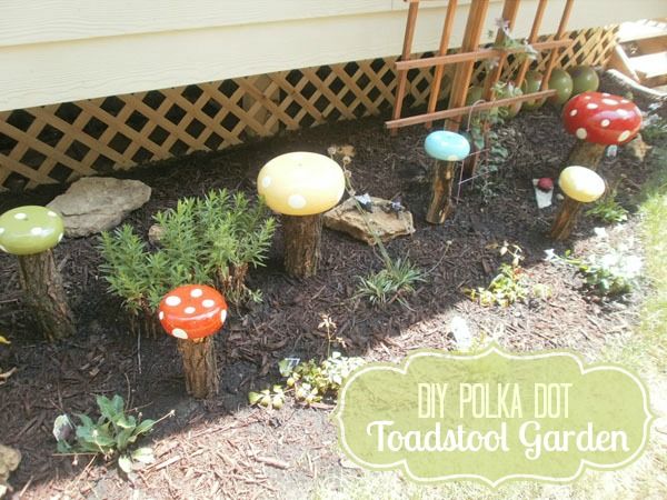 DIY Garden Decor: Whimsical Toadstools