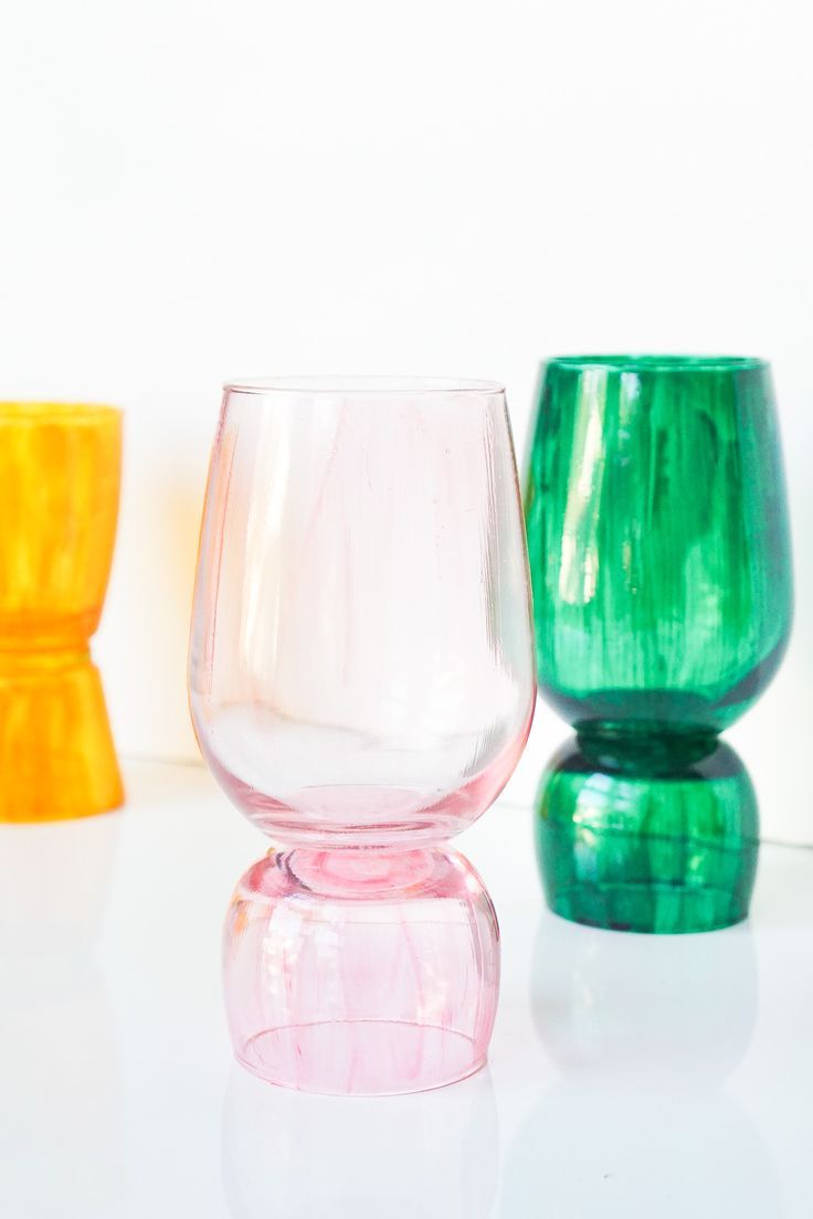 DIY Color-Glazed Stacked Vases