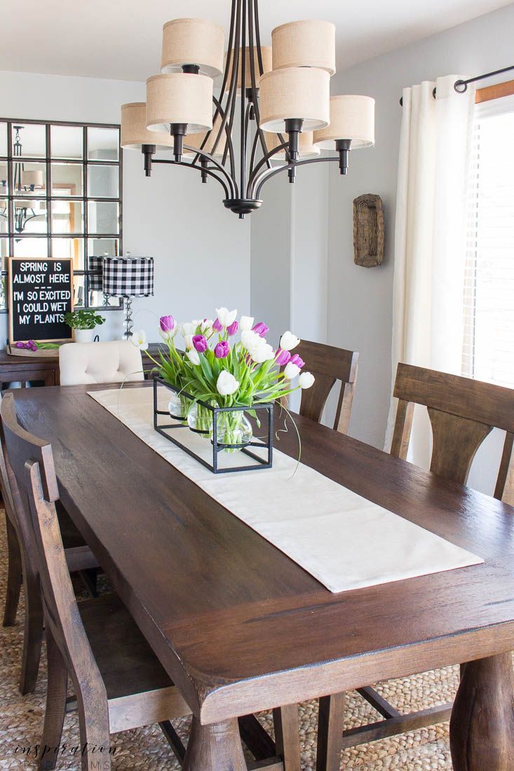Kitchen And Dining Room Spring Tour - Inspiration For Moms