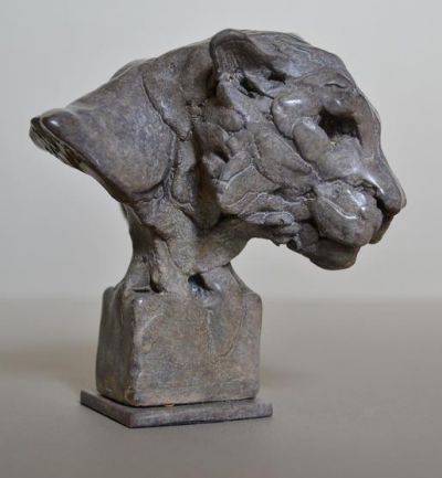 'Tiger Head (Little Mask statuette figurine Animal)' by Edward Waites