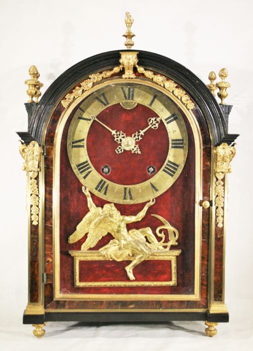 Louis XIV pendulum clock signed Panier Paris.