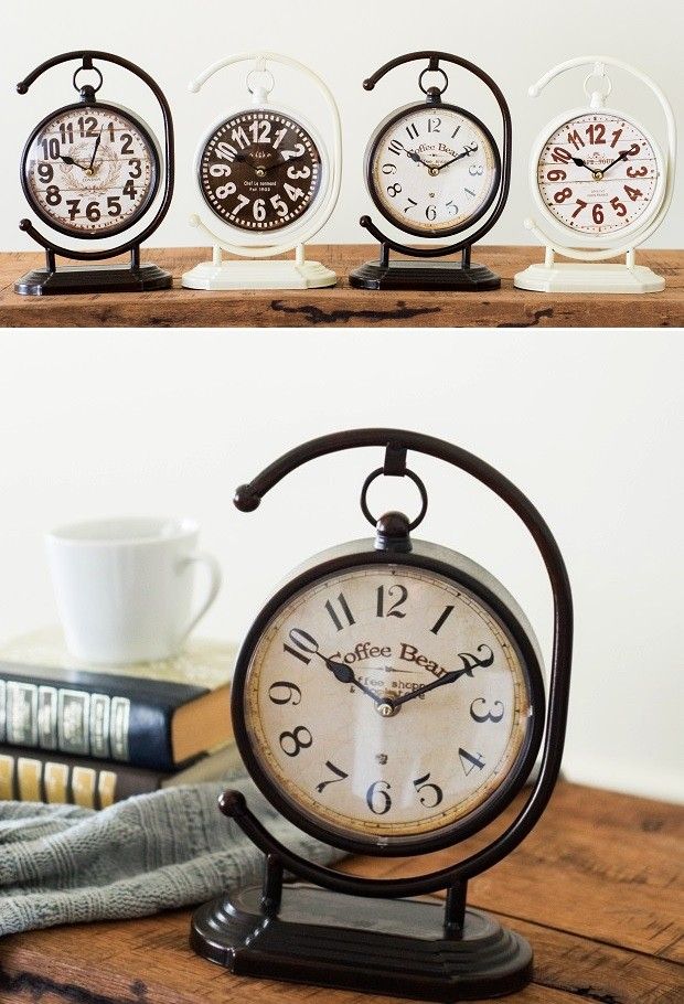 Globe Style Desk Clock, Set of 4