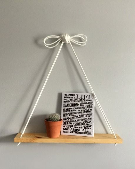 DIY Hanging Shelf