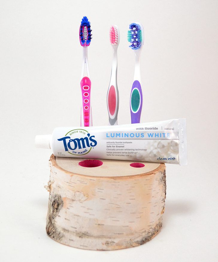 Natural Birch Toothbrush Holder Tutorial