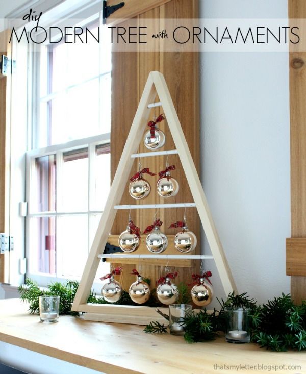 That's My Letter: DIY Modern Tree with Ornaments