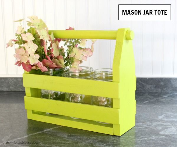 That's My Letter: Mason Jar Tote