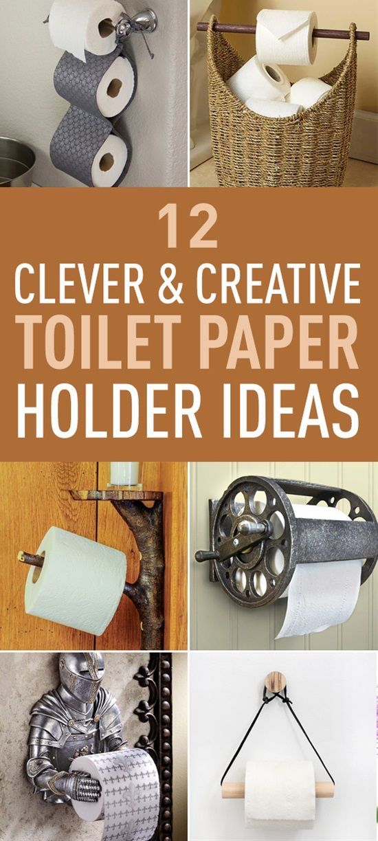12 Clever & Creative Toilet Paper Holder Ideas