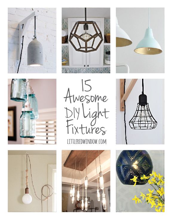 15 Awesome DIY Light Fixtures
