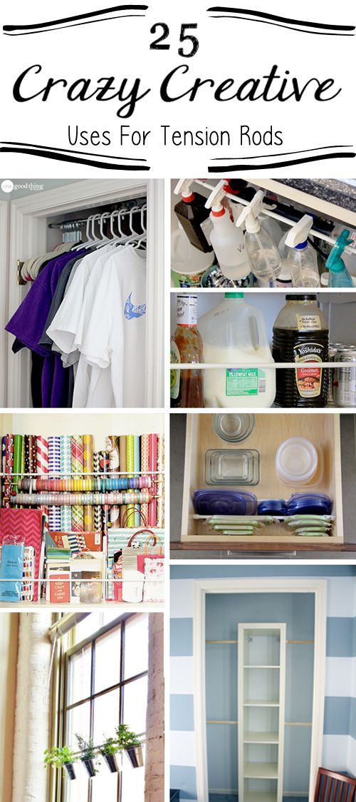 17 Of The Best Ways To Use Tension Rods To Get Organized