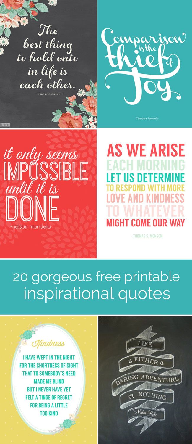 20 gorgeous printable quotes