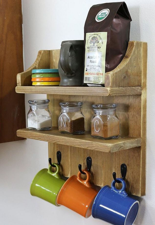 Build a Rustic Coffee Shelf