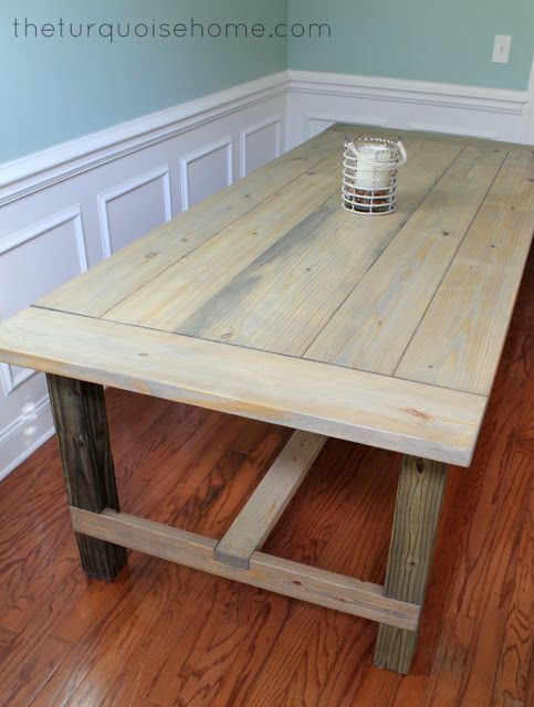 DIY Farmhouse Table {for less than $100