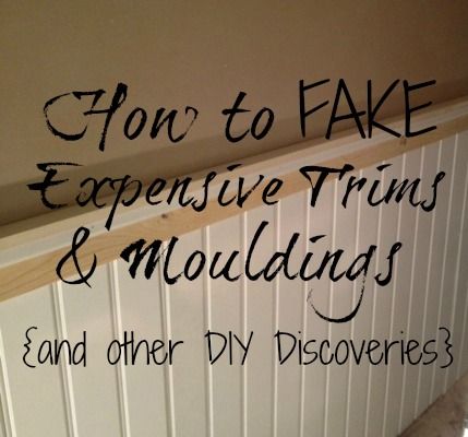 How to Fake Expensive Mouldings and Trims...