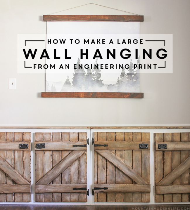 How to Make a Large Wall Hanging