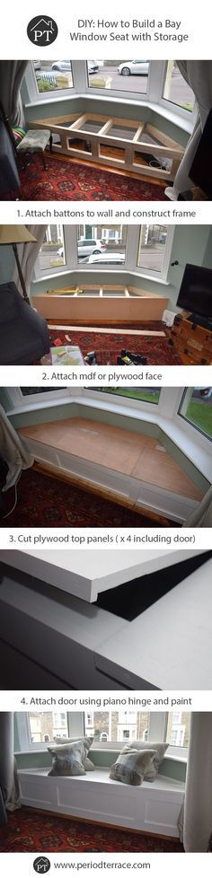 How to build a Victorian Bay Window Seat with Storage