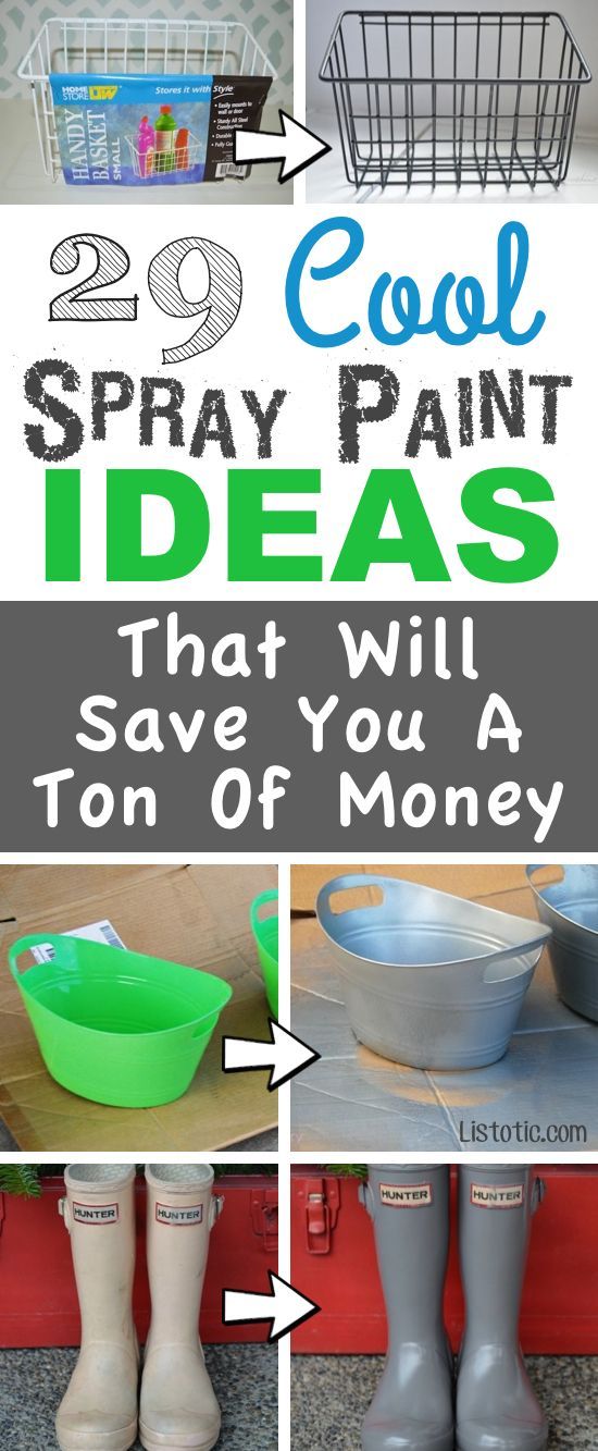 Lots of DIY spray paint ideas!! For home decor, furniture, updating old things, ...