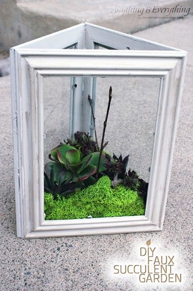 Make a Faux Succulent Planter with Frames