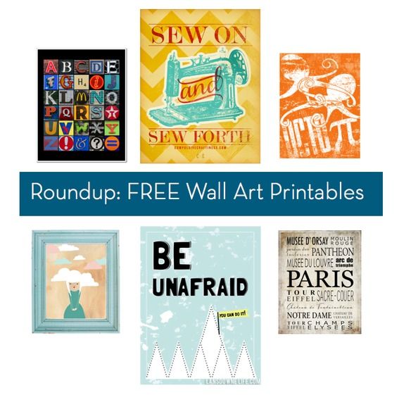 Roundup: Hundreds of FREE Wall Art Printables
