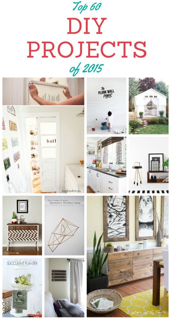 Top 60 DIY Projects of 2015 with Step by Step Tutorials