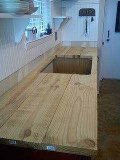 diy wood counter tops..just what I've been looking for!