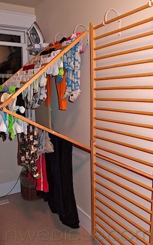 it's an indoor clothesline that folds away.