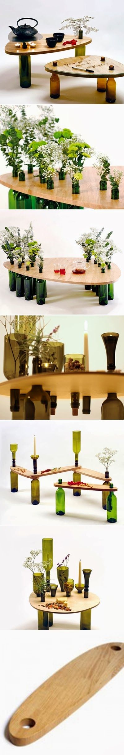 DIY : Used Wine Bottle Table (My-FavThings)