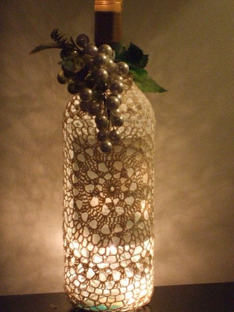 Turn a wine bottle into a lighting accent - After the Party: 5 Ways to Upcycle W...