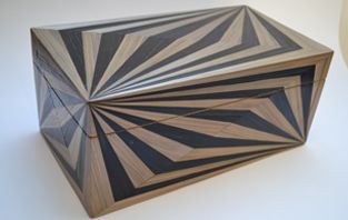 Jewellery box in straw marquetry by Violeta Galan, Stand G28, Hall T1, Tent…