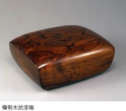 Work of art seed Edo Sashimono-woodworking writer Shimazaki Toshihiro