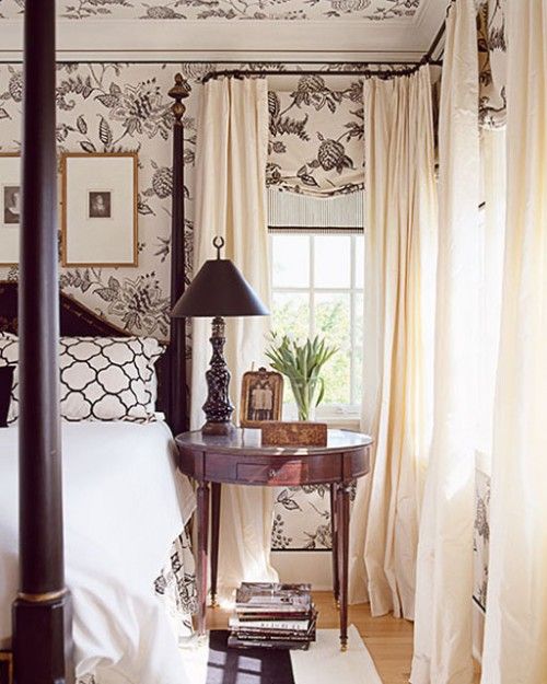 Southern traditional-- reminds me of so many bedrooms in the deep South during m...
