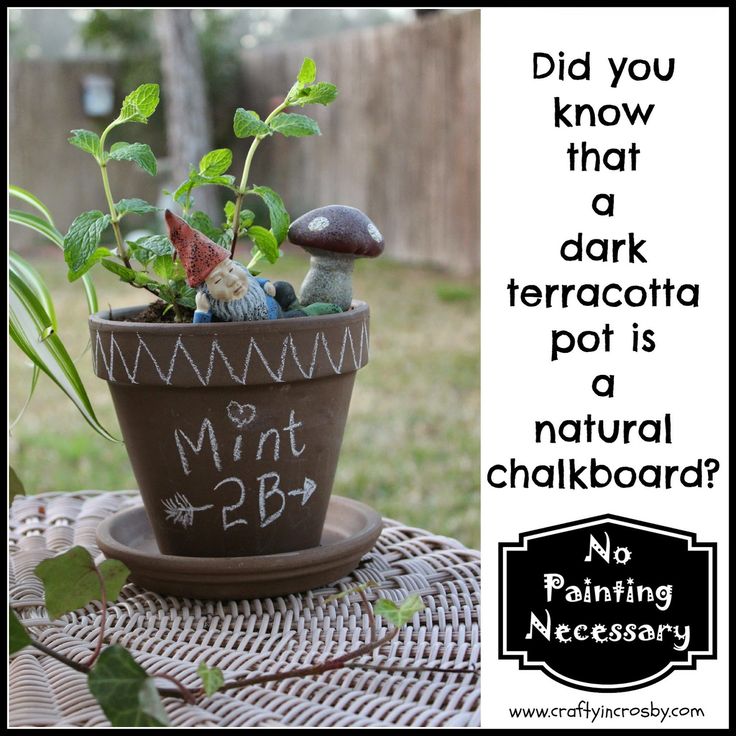 Did you know that Terracotta is a natural Chalkboard?