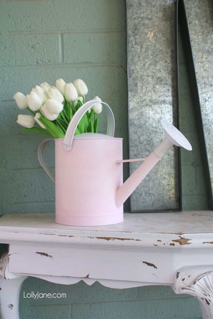 Watering Can Makeover + 26 Spring Decor Ideas